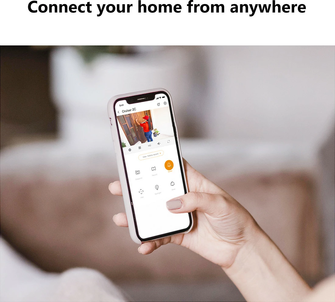 Kamerë sigurie IP Imou Cruiser 2C 2K, Wi‑Fi/Ethernet, Pan/Tilt 360°, microSD, IP66, e bardhë