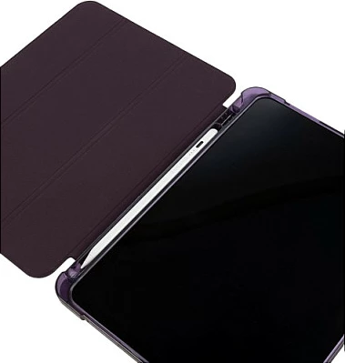 Mbështjellës folio Tucano Satin për iPad Air 11" M2 (2024), TPU, stand, pen loop, burgundy
