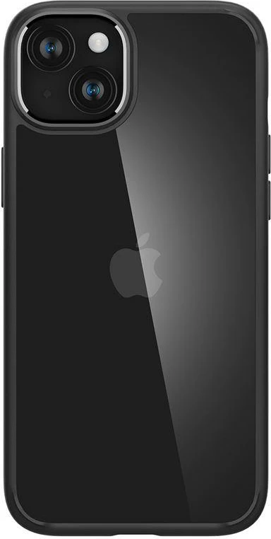 Mbështjellës Spigen Crystal Hybrid për iPhone 15 Plus, Transparent/Black
