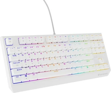 Tastierë gaming Genesis Thor 230, Outemu Red, TKL, RGB, e bardhë