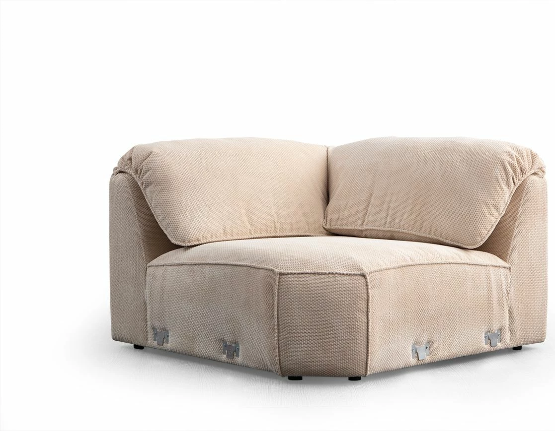 Këndare Flamingo, krem, Atelier del Sofa, set me 5 pjesë