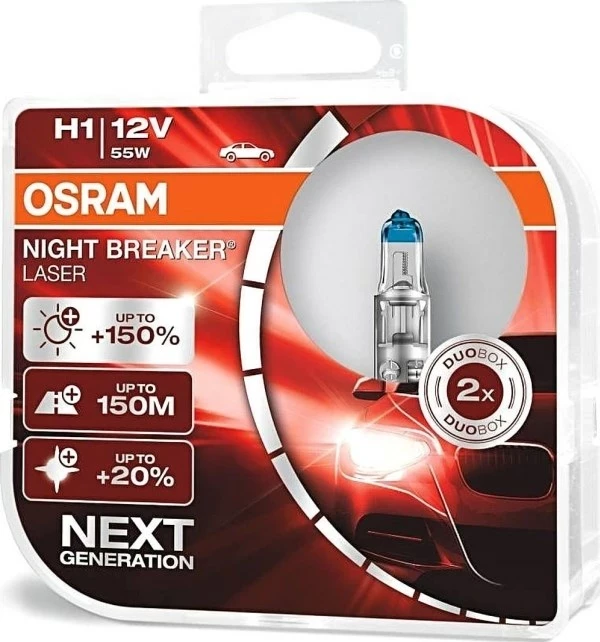 Llambë makine Osram H1, 68W, 12V, 2 copë