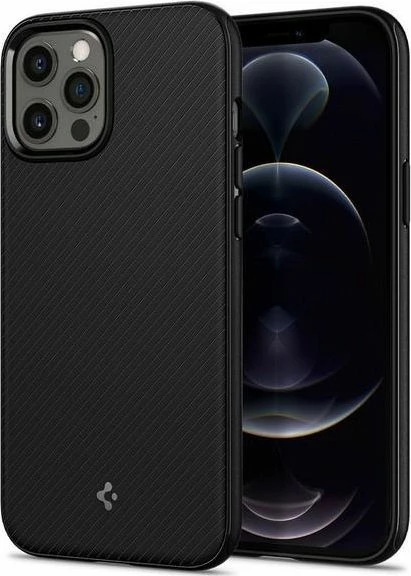 Mbështjellës Spigen Mag Armor ACS01865 për iPhone 12/12 Pro 6.1\", i zi mat, 1 copë