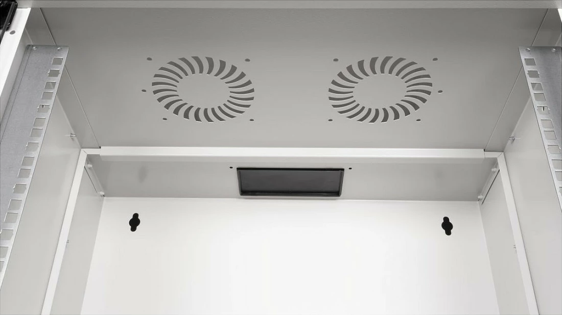 Kabinet rrjeti muror 19" Equip ECO 9U 540x400mm, derë xhami, gri e çelët