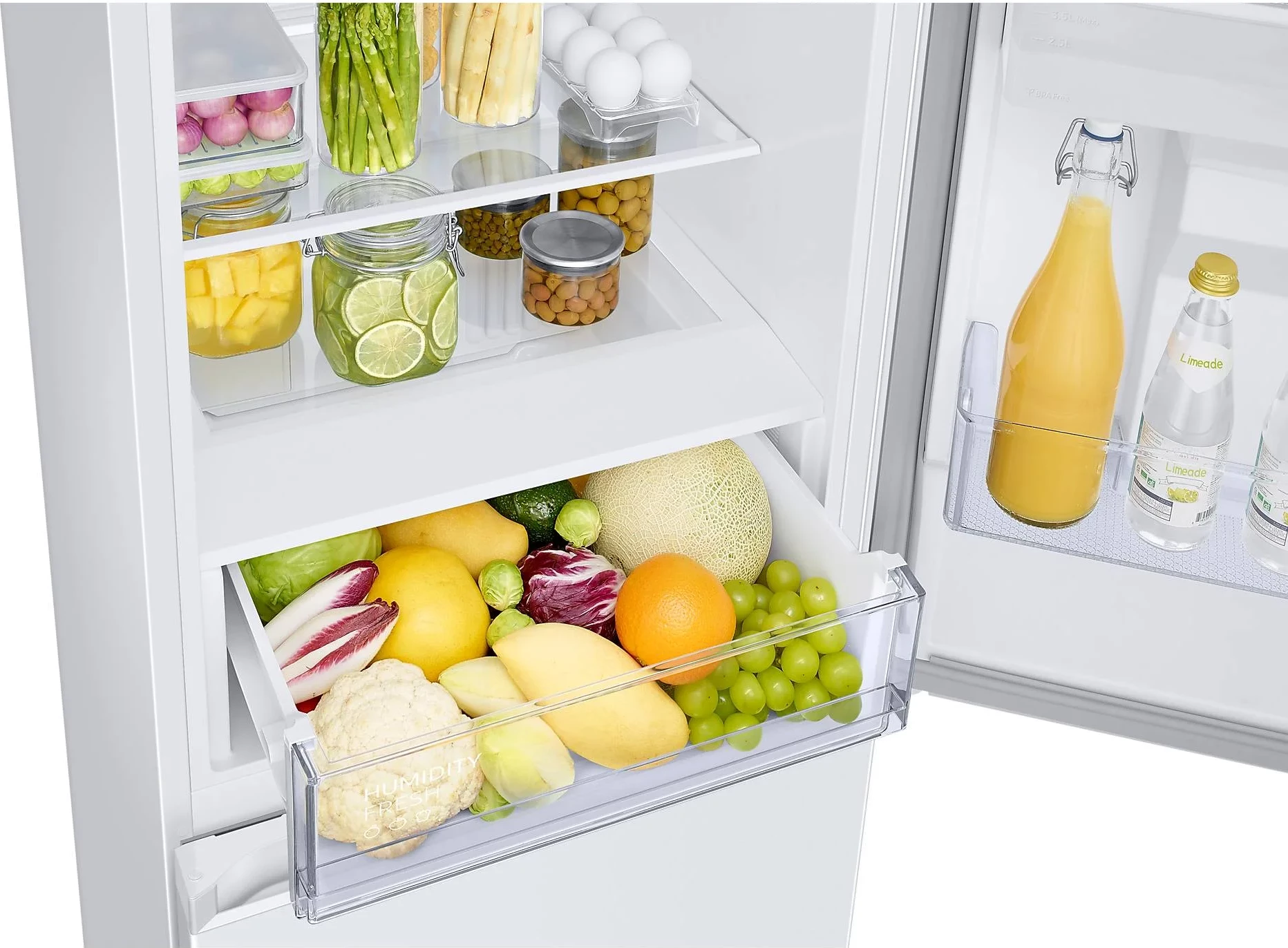 Frigorifer kombinë Samsung RB34C672EWW/EK 385 L, SmartThings AI Energy Mode, Digital Inverter, Snow White