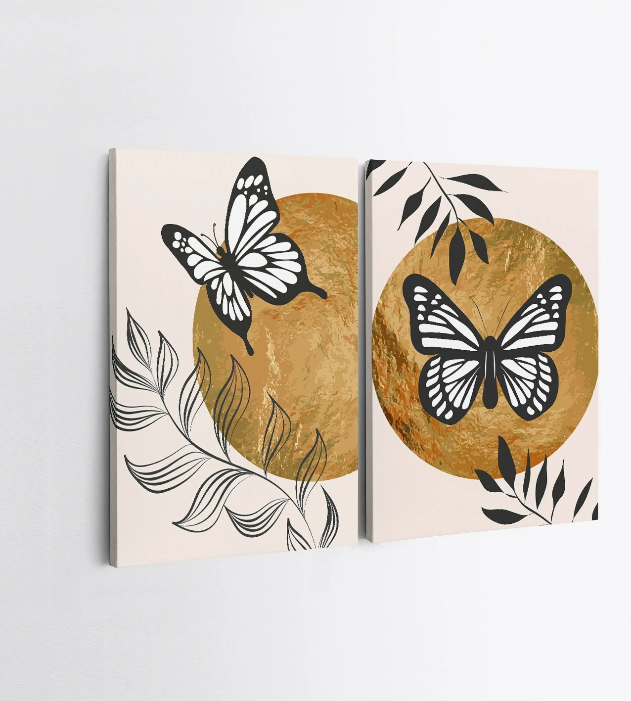 Pikturë dekorative në kanavacë (2 copë), Wallity, 2KNV4322, 50x70cm
