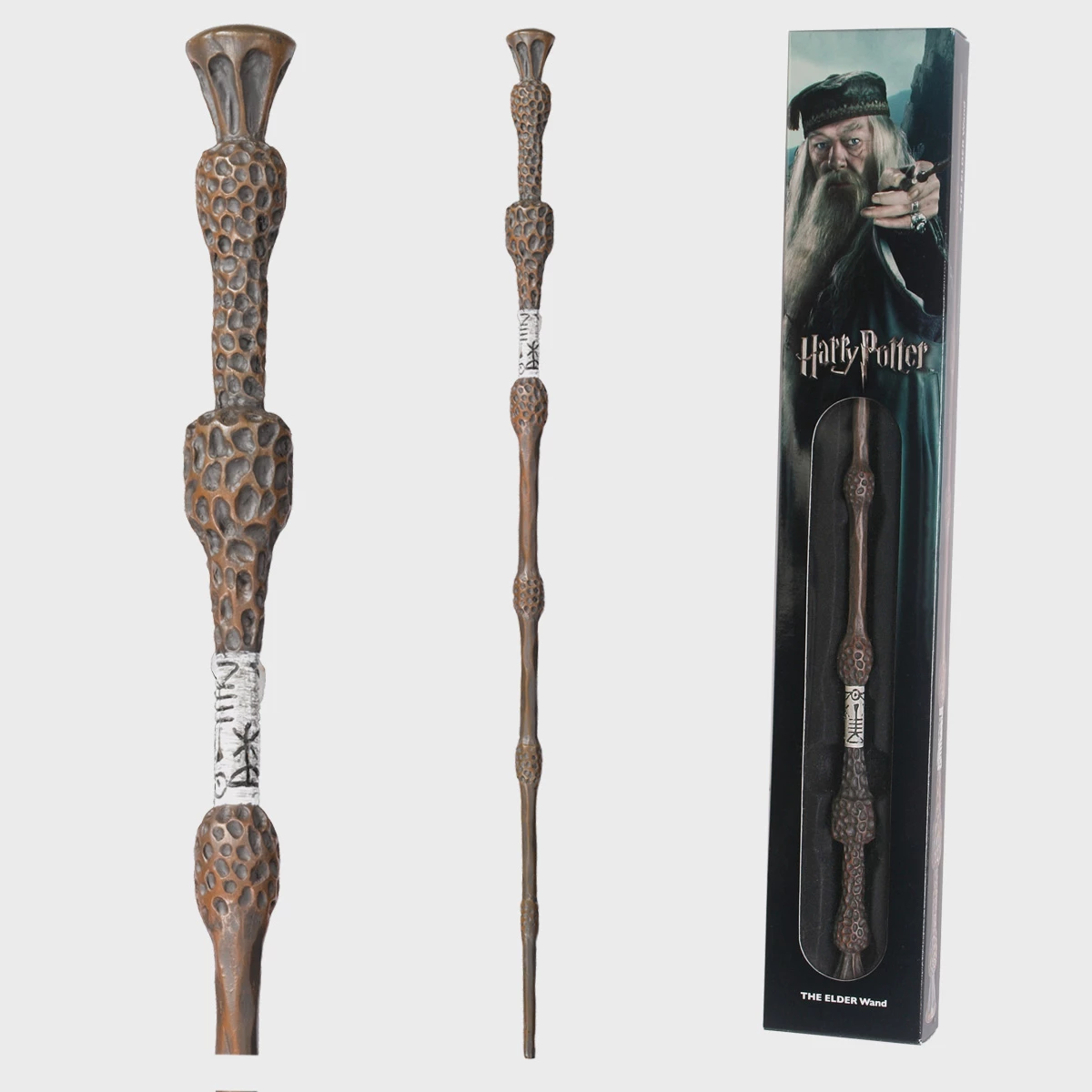 Shkop magjik Noble Collection Harry Potter Professor Dumbledore 40 cm, kafe, me kuti standarde me dritare
