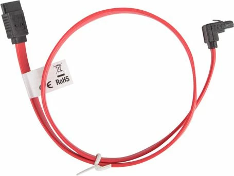 Kabllo SATA III Lanberg CA-SASA-13CU-0050-R, SATA-SATA, 0.5 m, konektor këndor, e kuqe