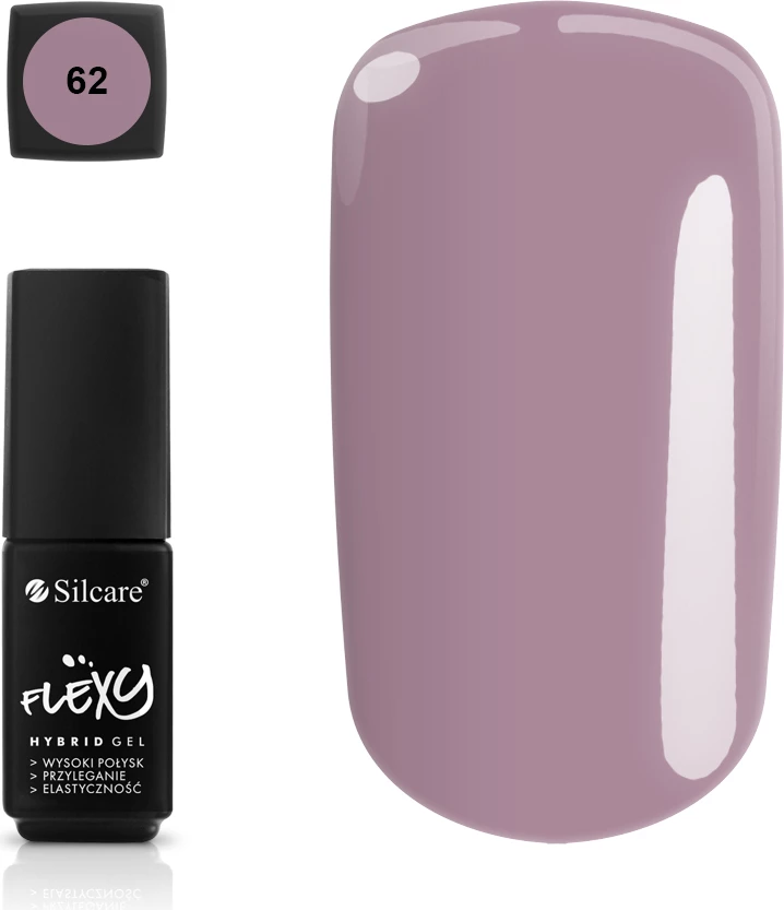 Llak për thonj Silcare Flexy Hybrid Gel 62, 4.5g