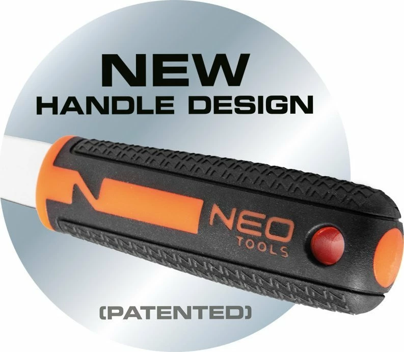Set veglash NEO 10-060, 86 copë, 1/2" & 1/4" ratchet, kasetë plastike, zi/portokalli