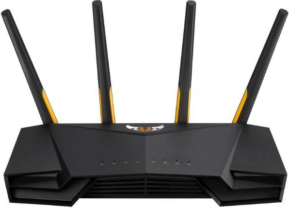 Router Asus TUF-AX3000 V2, WiFi 6, 4 LAN, 1 WAN, 1 USB, i zi/verdhe