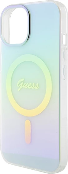 Mbështjellës Guess GUHMP15SHITSQ për iPhone 15 6.1", MagSafe, turquoise