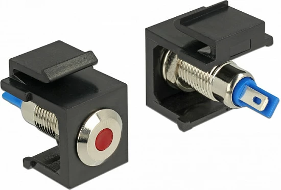 Modul LED Keystone DeLOCK 86464, 6V DC, 3A, zi/kaltër/kuq, çelik inox