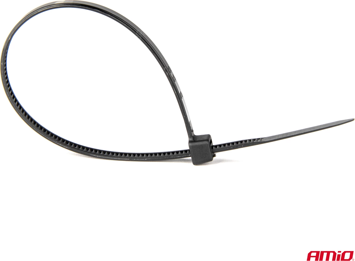 Lidhëse plastike (Cable ties) të zeza 4.8x300 mm – 100 copë