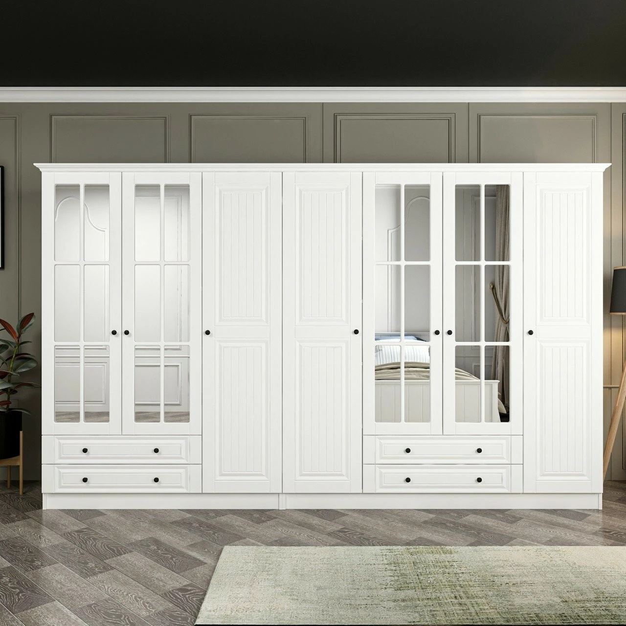 Dollap Skye Decor, i bardhë, Kale - 4022