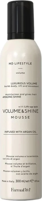Shkumë për flokë për femra Farmavita HD Lifestyle Volume & Shine, 300ml