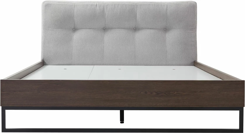 Krevat Inspire, për dyshek 160x200cm, ngjyrë arre, 160x200cm