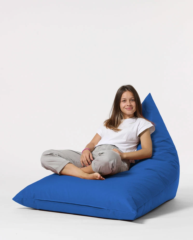 Qese e madhe për ulje në kopsht, ngjyrë kaltër, Atelier del Sofa, Pyramid Big Bed Pouf