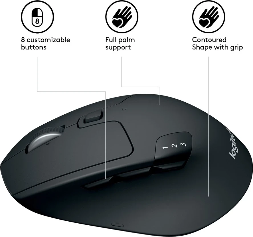 Maus Logitech M720, 1000 DPI, i zi