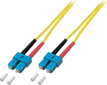 Kabllo optike EFB Elektronik ECOFIBER, SC-SC, single-mode OS2, 0.5 m, e verdhë