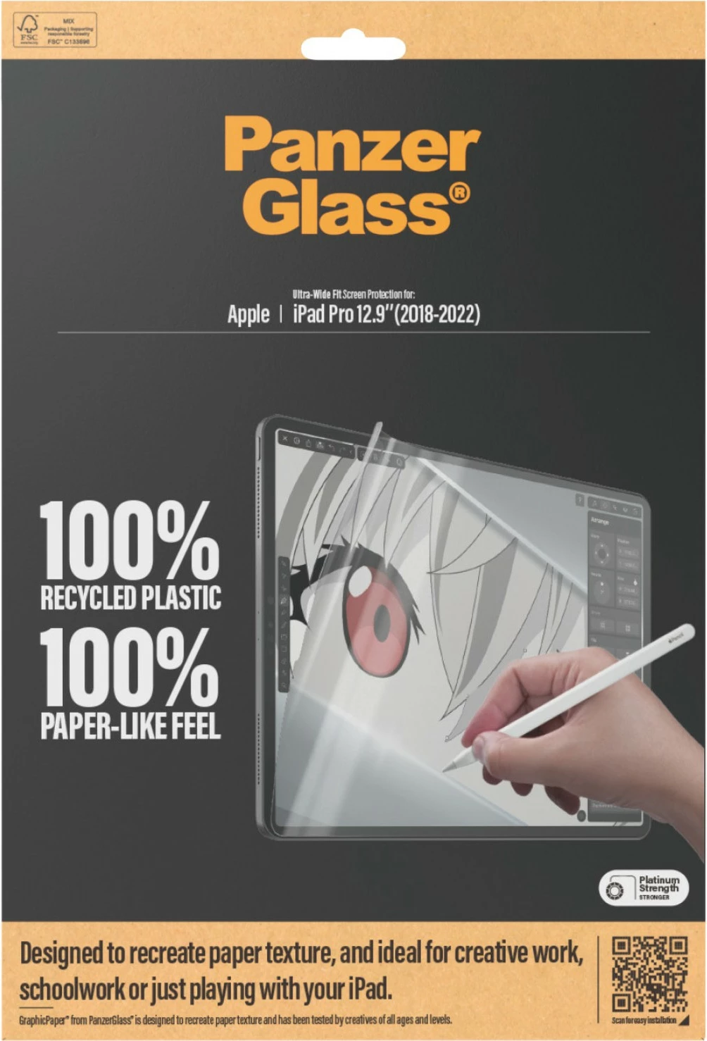 Mbrojtës ekrani PanzerGlass GraphicPaper për iPad Pro 12.9 UWF