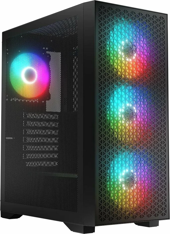 Kasë Logic Concept Dart Pro ARGB AT-DART-PRO-ARGB-10, Midi Tower ATX/mATX, 4x120mm ARGB, USB-C, e zezë