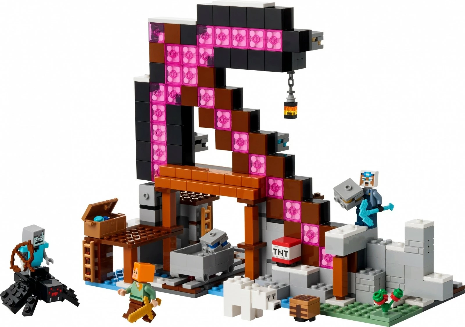 Set LEGO Minecraft 21277 The Pickaxe Mine, 530 pjesë
