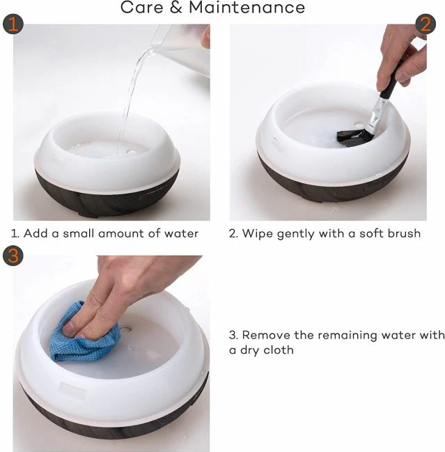 Diffuzer vajrash esencial ultrasonik TaoTronics TT-AD002 300ml 13W, kafe