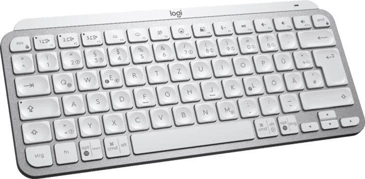 Tastierë LOGITECH MX Keys Mini Bluetooth me ndriçim, US INT'L, Pale Grey