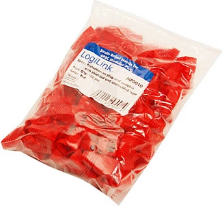 Mbrojtës (boot) për konektor RJ45 LogiLink, 5.8mm, 100 copë, i kuq