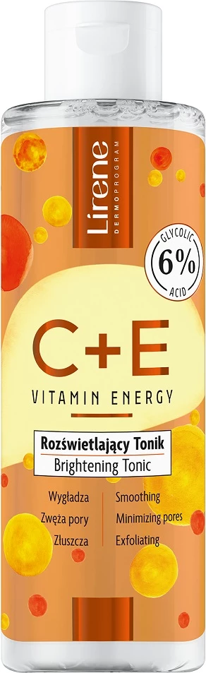 Tonik për fytyrë Lirene C+E Vitamin Energy Brightening për femra 200ml