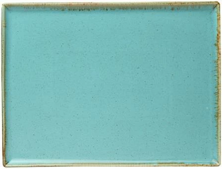 Tabaka drejtkëndore Porland Seasons Laguna 350x160 mm, blu qielli, set 6 copë