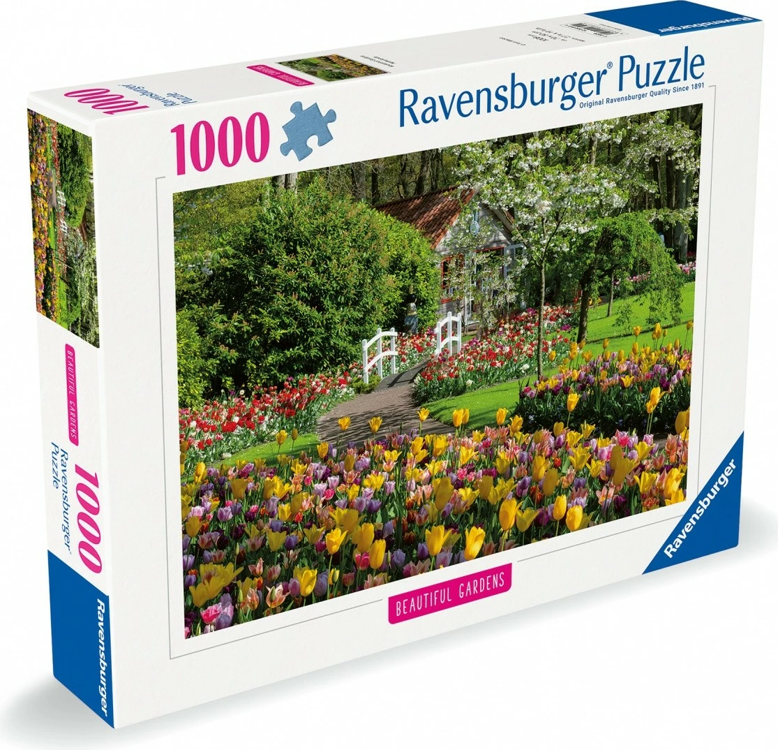 Puzzle Ravensburger 1000 pjesë Keukenhof Gardens Holland, 70x50cm