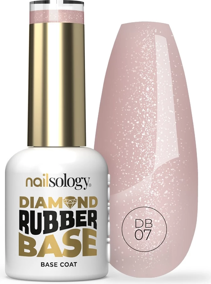 Bazë xheli hibride për thonj Clavier Nailsology Diamond Rubber Base DB07 Lady Elegance për femra, 8ml