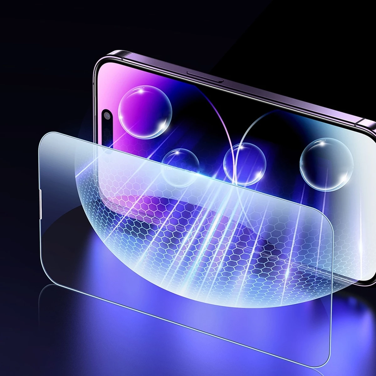 Mbrojtës ekrani xham i temperuar Baseus për iPhone 14 Pro, 2 copë, Transparent