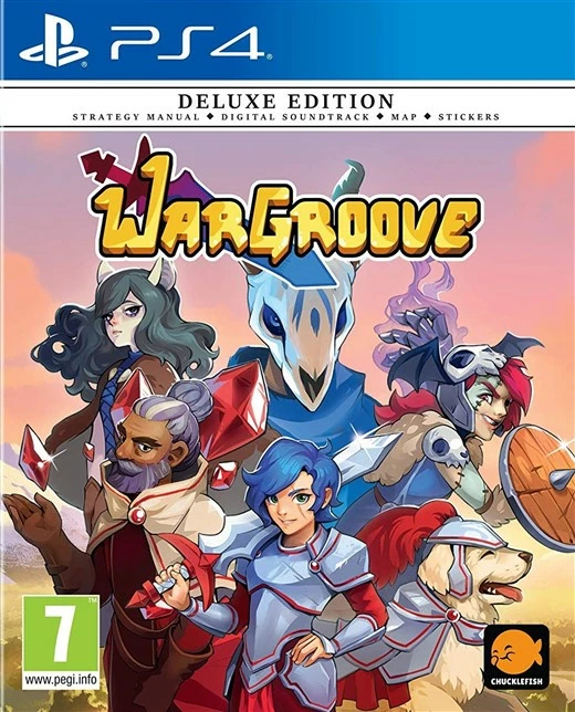 Lojë PS4 Soldout Wargroove Deluxe Edition (PEGI 7), set Deluxe me udhëzues strategjie, soundtrack, hartë dhe sticker-a