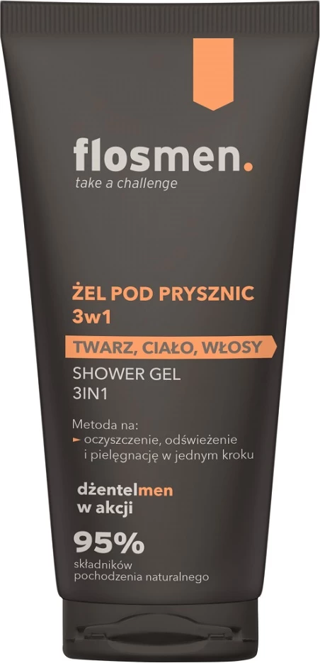 Xhel dushi 3-në-1 për meshkuj Floslek Flosmen, 225ml