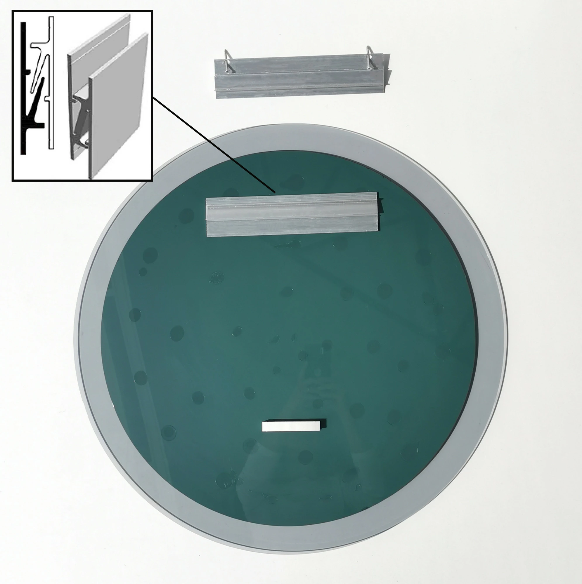 Pasqyrë Hanah Home, ngjyrë fume, Aqua A346