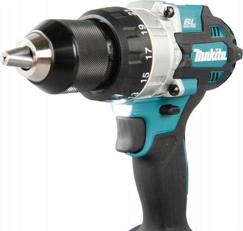 Trapan udarës pa kabllo Makita DHP492Z 18V, motor brushless, mandrinë 13 mm, vetëm trup (pa bateri/karikues), blu/zi