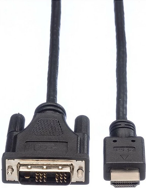 Kabllo ROLINE 11.04.5516 HDMI në DVI-D, 1.5 m, 1920x1200, e zezë