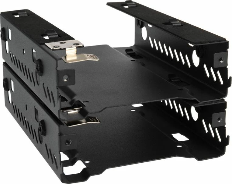 Kornizë montimi HDD Phanteks PH-HDDKT_03, 2x 3.5\", e stackueshme, e zezë, set 2 copë