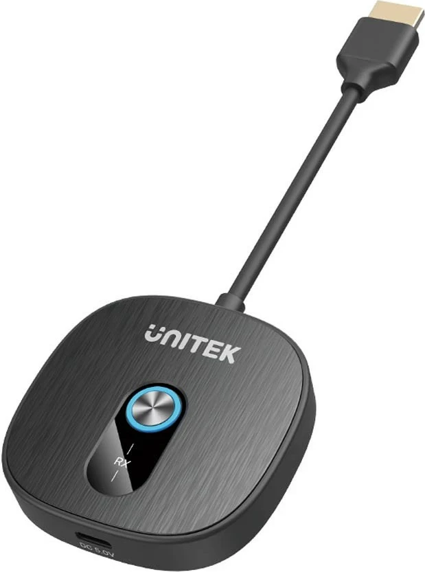Marrës HDMI wireless Unitek V1711A, FullHD 1080p 60Hz, i zi