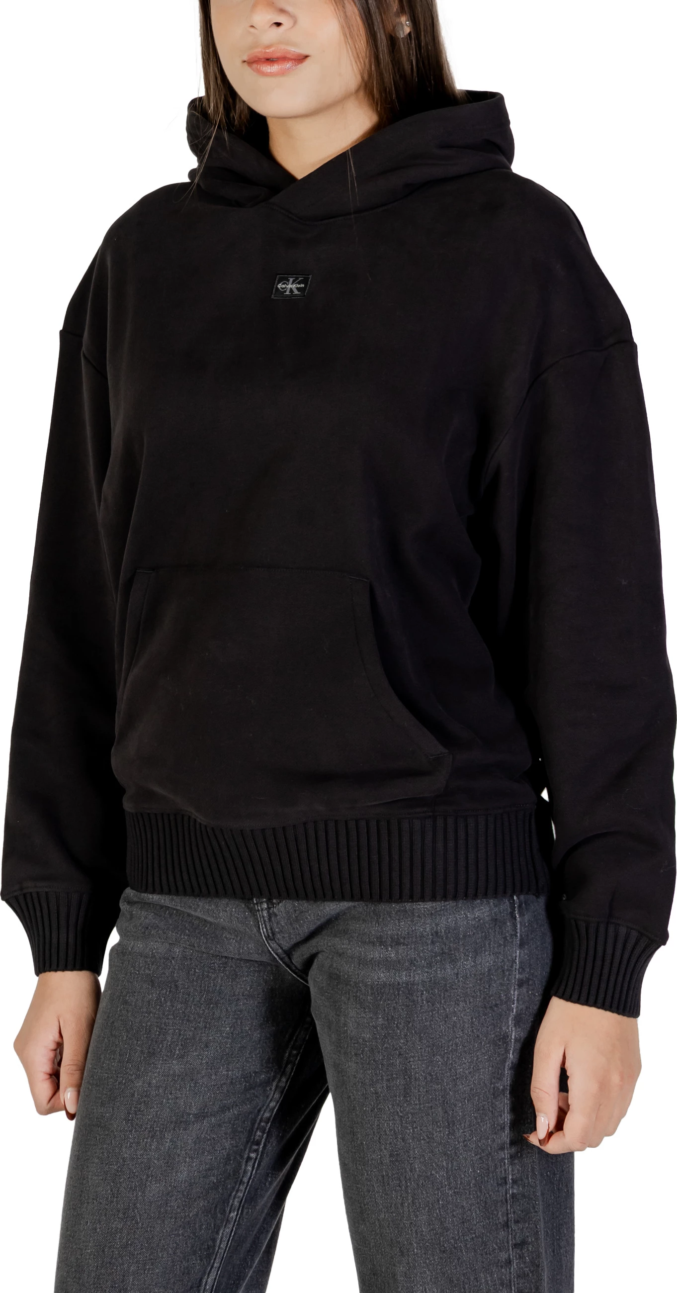 Duks për femra Calvin Klein Jeans Woven Label Peached LV047D232G, i zi [Madhësia: XS]