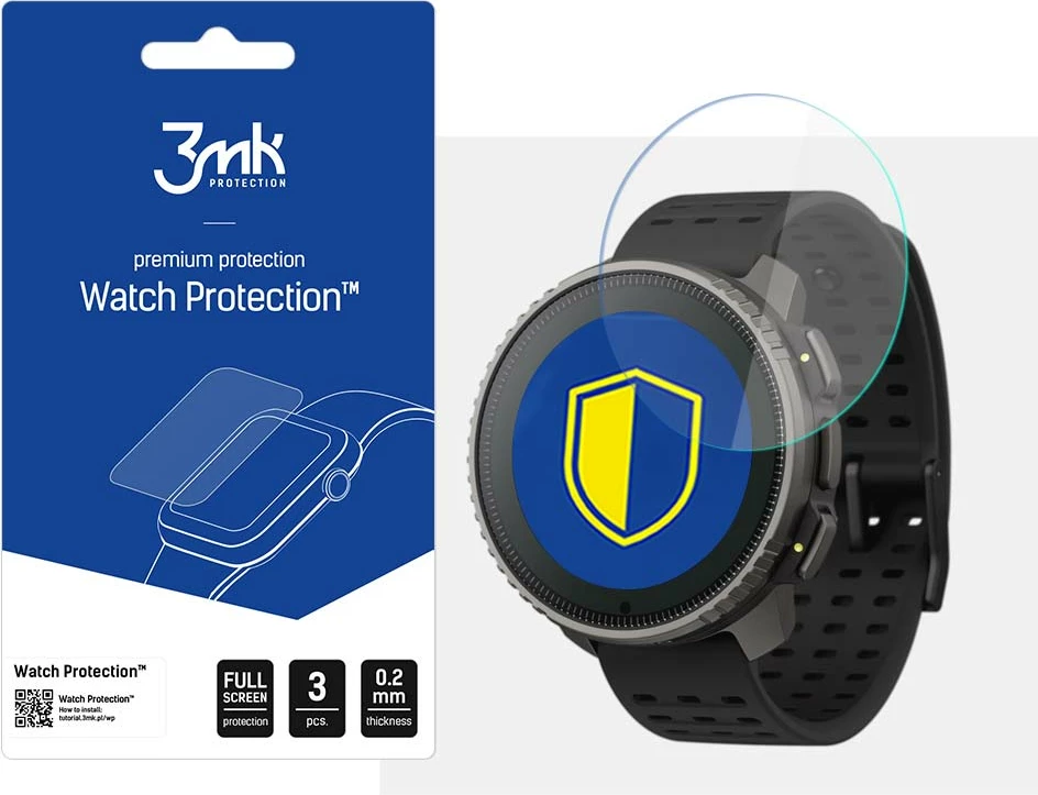 Xham mbrojtës për smartwatch 3mk Protection FlexibleGlass për Suunto Vertical Titanium Solar, Set 3 copë