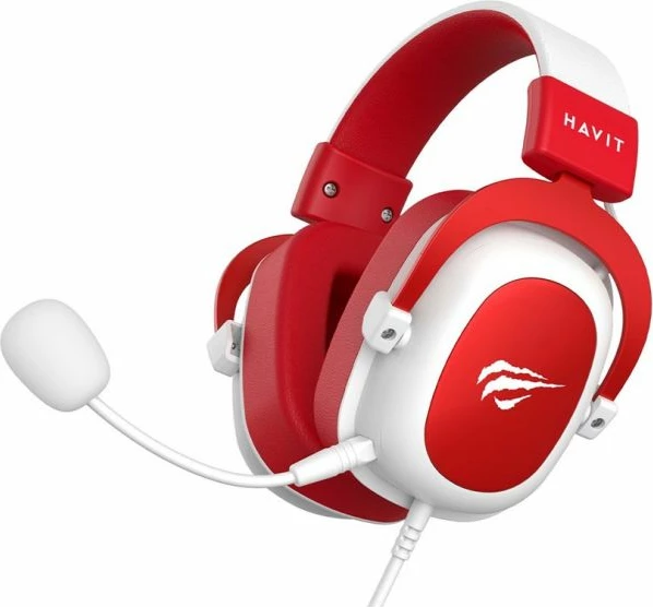 Kufje gaming Havit për meshkuj, të bardhë/kuqe