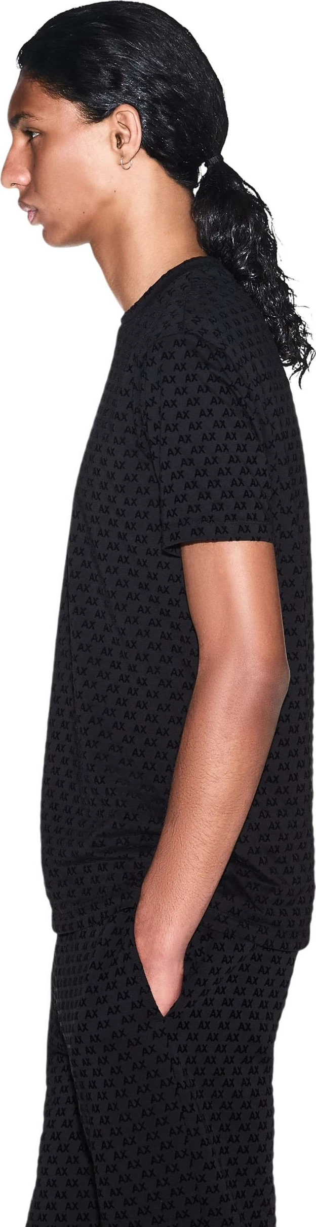 Maicë për meshkuj Armani Exchange XM003079 AF10356, e zezë [Madhësia: L]