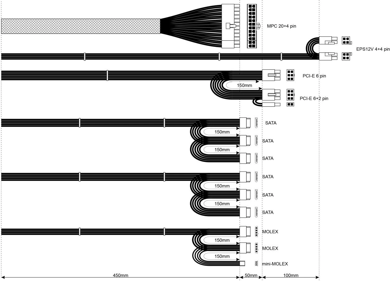 Kasë furnizimi AKYGA AK-U4-400, 400W, 80 PLUS Bronze, Modular, E zezë