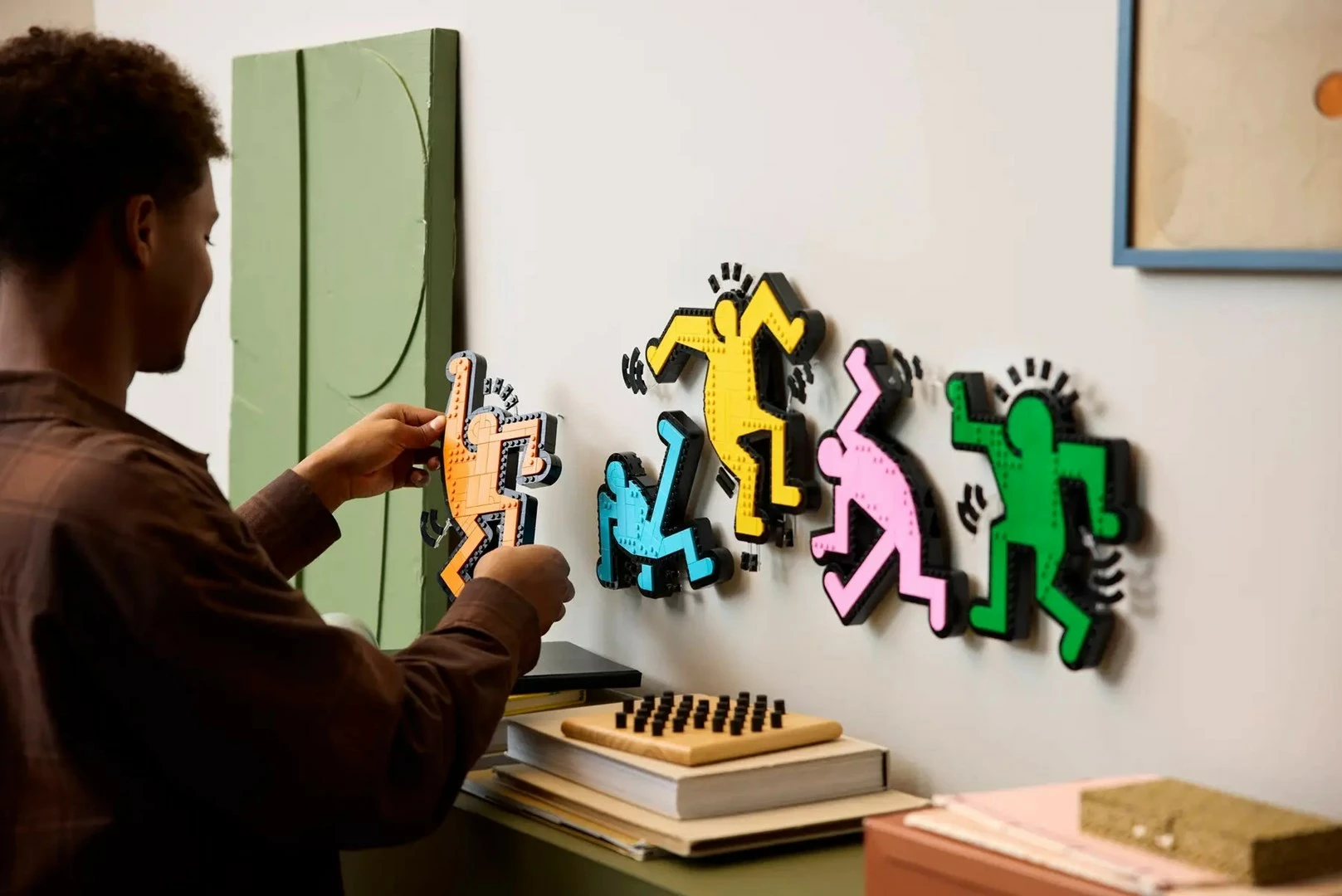 Set LEGO ART Keith Haring Dancing Figures 31216, për të rritur, shumëngjyrësh