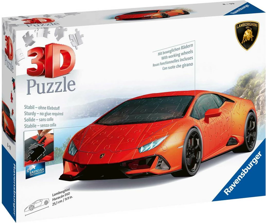 Ravensburger Lamborghini Huracan 3D Jigsaw Puzzle - 108pc