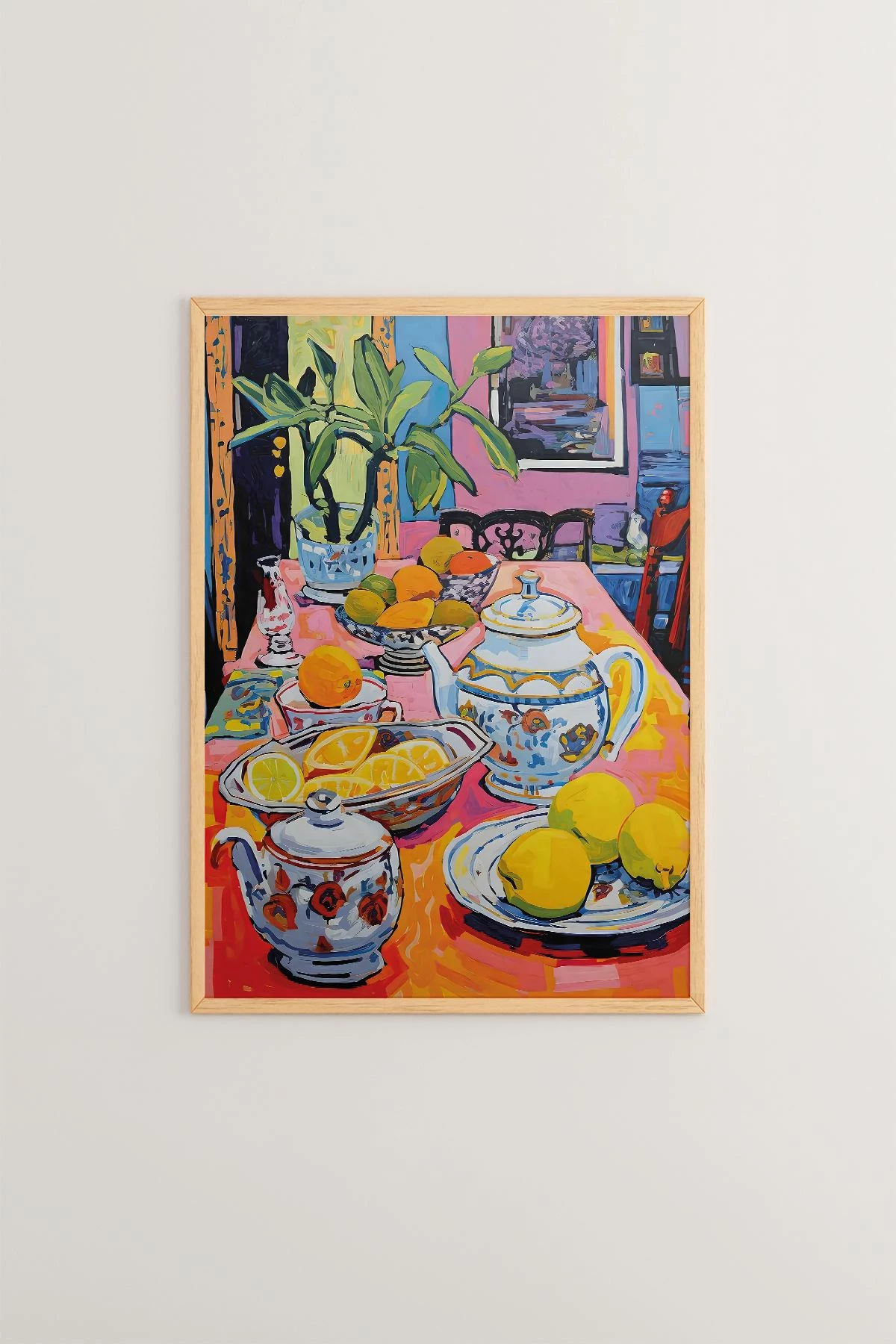 Pikturë dekorative me kornizë, shumëngjyrëshe, Wallity, Ersy1Ham26, 33x48cm